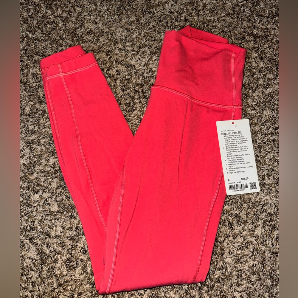 Lululemon align High rise pant 28”